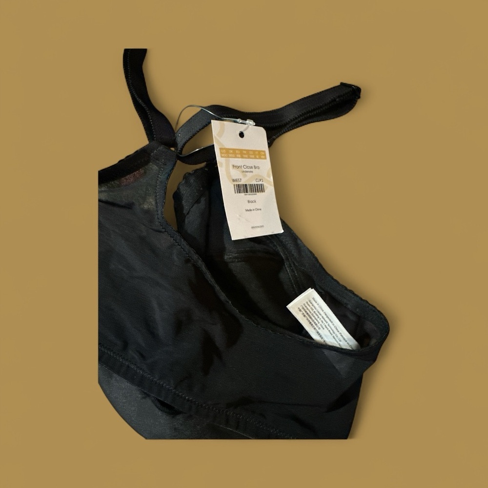 Delimira Front Close Bra Black Size 38DD - Picture 6 of 8